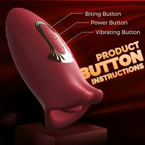 propinkup Pressb 10 Biting 10 Vibrating Modes Stimulate Nipple Clitoral Women Vibrator Female Sex Toys