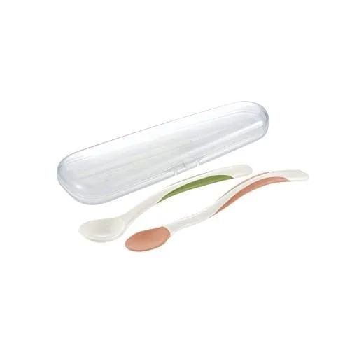 Richell TLI Soft Baby Feeding Spoon Set with Storage Case Richell Male Sex Toys Richell TLI Soft Baby Feeding Spoon Set with Storage Case Richell Male Sex Toys