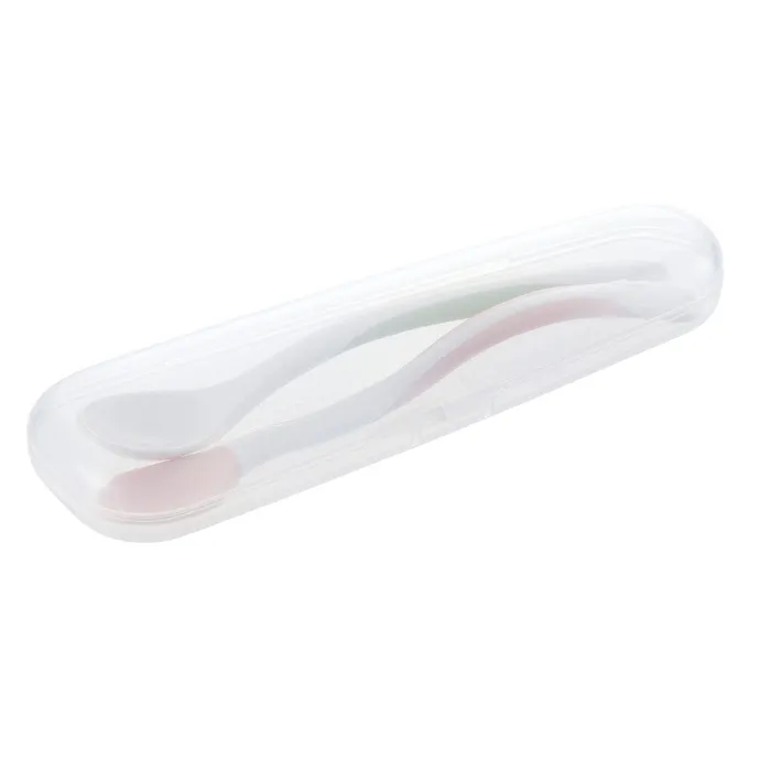 Richell TLI Soft Baby Feeding Spoon Set with Storage Case Richell Male Sex Toys