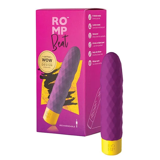 Romp Beat Vibrating Dildo Purple Romp Vibrators