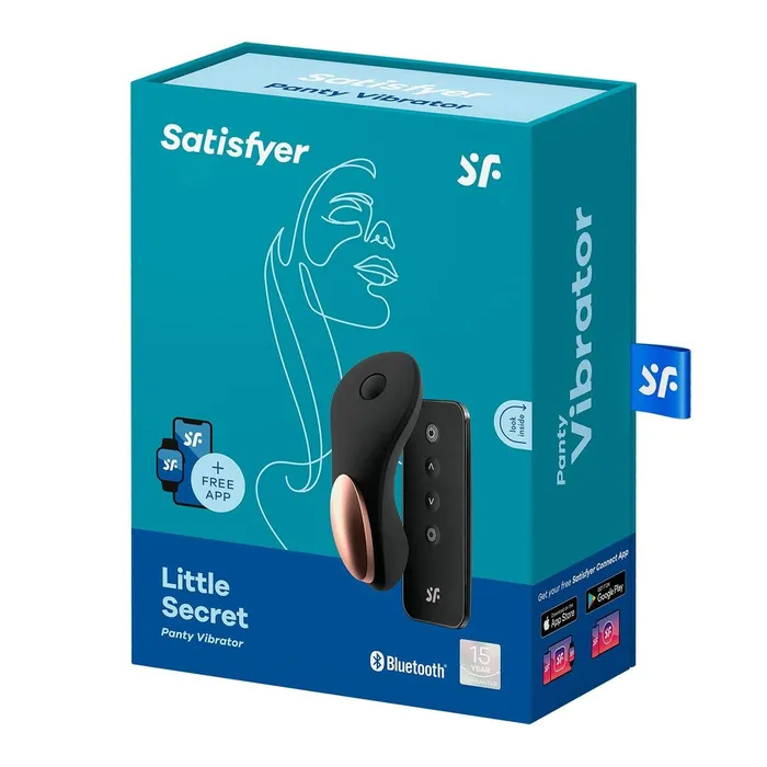 Satisfyer Satisfyer Little Secret AppControlled Panty Vibrator with Remote Control Black Female Sex Toys