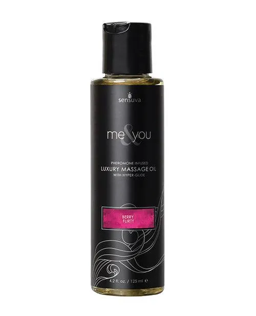 Sensuva Valencia Naturals Couples Sensuva Me You Massage Oil 42 oz Berry Flirty