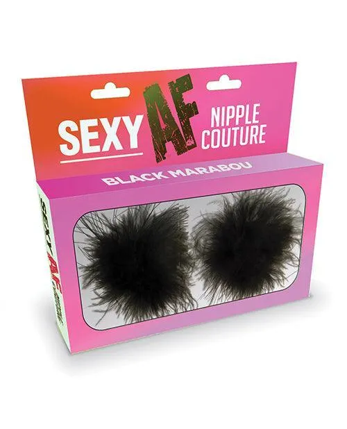 Sexy Af Nipple Couture Marabou Pastie Os Little Genie Productions LLC Nipple Clitoral Toys Sexy Af Nipple Couture Marabou Pastie Os Little Genie Productions LLC Nipple Clitoral Toys
