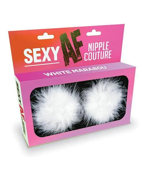 Sexy Af Nipple Couture Marabou Pastie Os Little Genie Productions LLC Nipple Clitoral Toys Sexy Af Nipple Couture Marabou Pastie Os Little Genie Productions LLC Nipple Clitoral Toys