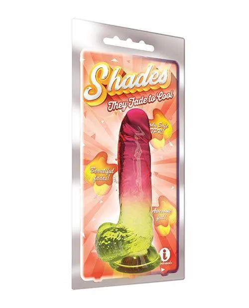 Shades Jelly Tpr Gradient Dong Large Icon Brands INC Dildos