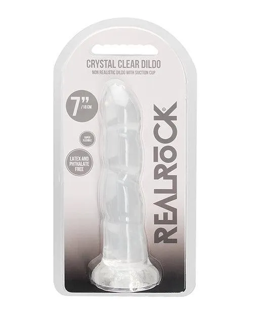 Shots America LLC Dildos Shots Realrock Crystal Clear 7 Dildo Transparent