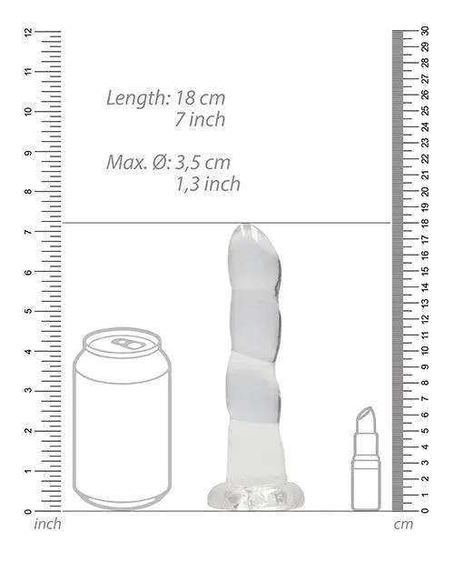 Shots America LLC Dildos Shots Realrock Crystal Clear 7 Dildo Transparent