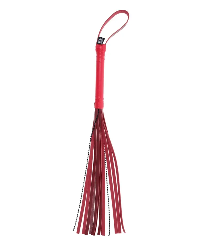 Sportsheets International Anal Sex Mischief Exs Ohs Crystal Flogger Red