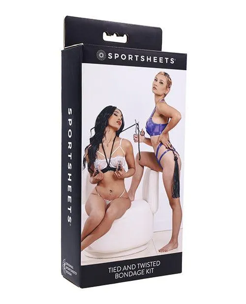 Sportsheets International Saffron Tied Twisted Bondage Set Black Anal