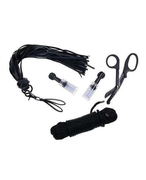 Sportsheets International Saffron Tied Twisted Bondage Set Black Anal