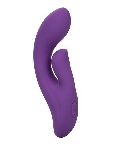 Vibrators California Exotic Novelties Stella Liquid Silicone Dual Pleaser Purple