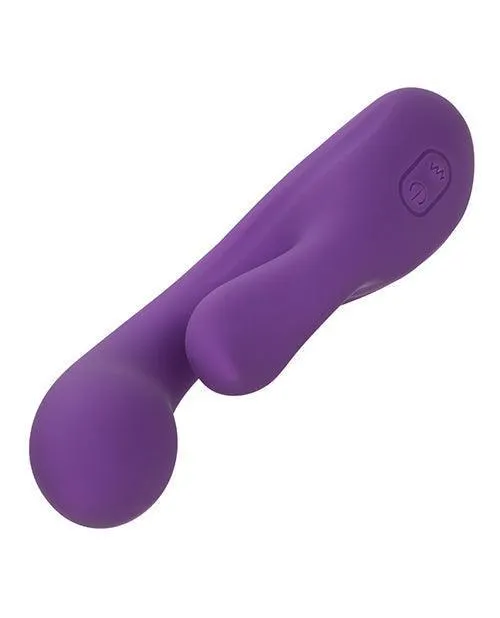 Vibrators California Exotic Novelties Stella Liquid Silicone Dual Pleaser Purple