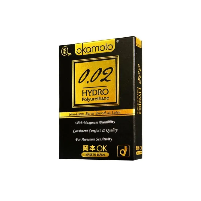 Vibrators Okamoto Okamoto 002 Hydro Polyurethane Non Latex Condoms