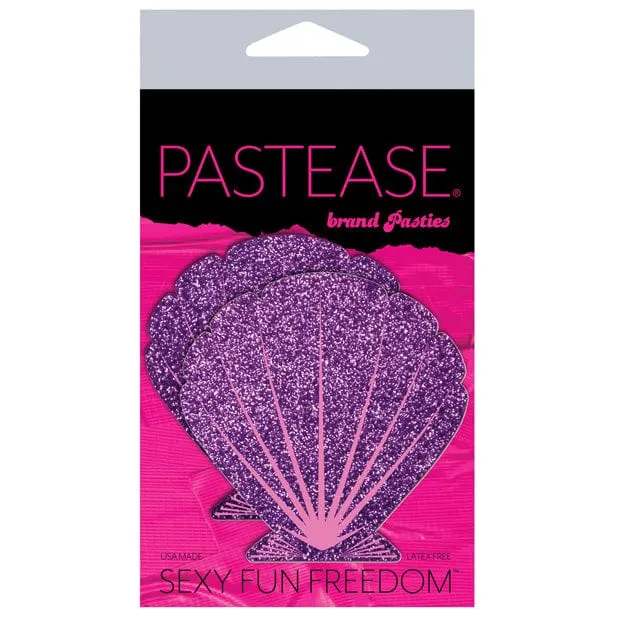 Vibrators Pastease Pastease Premium Mermaid Glitter Seashell Pasties Nipple Covers OS PurplePink Vibrators Pastease Pastease Premium Mermaid Glitter Seashell Pasties Nipple Covers OS PurplePink