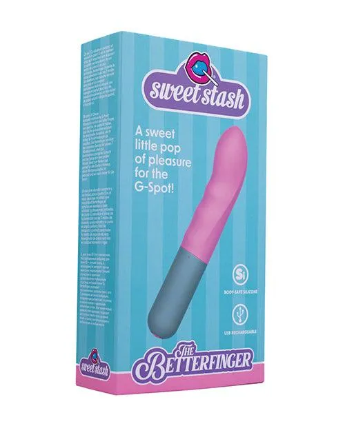 Vibrators Rock Candy The Betterfinger GSpot Vibe PinkGrey Rock Candy Toys LLC Vibrators Rock Candy The Betterfinger GSpot Vibe PinkGrey Rock Candy Toys LLC