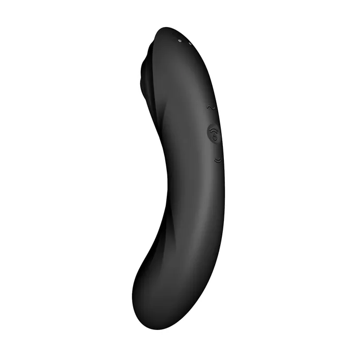 Vibrators Satisfyer Satisfyer Curvy Trinity 4 Insertable GSpot Clitoral Air Stimulator Vibrator Black Vibrators Satisfyer Satisfyer Curvy Trinity 4 Insertable GSpot Clitoral Air Stimulator Vibrator Black