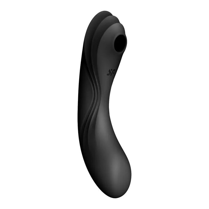 Vibrators Satisfyer Satisfyer Curvy Trinity 4 Insertable GSpot Clitoral Air Stimulator Vibrator Black Vibrators Satisfyer Satisfyer Curvy Trinity 4 Insertable GSpot Clitoral Air Stimulator Vibrator Black