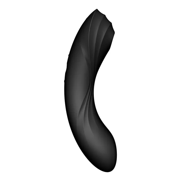 Vibrators Satisfyer Satisfyer Curvy Trinity 4 Insertable GSpot Clitoral Air Stimulator Vibrator Black Vibrators Satisfyer Satisfyer Curvy Trinity 4 Insertable GSpot Clitoral Air Stimulator Vibrator Black