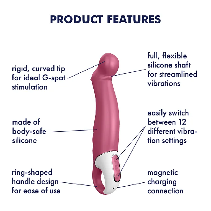 Vibrators Satisfyer Satisfyer Petting Hippo G Spot Vibrator Pink