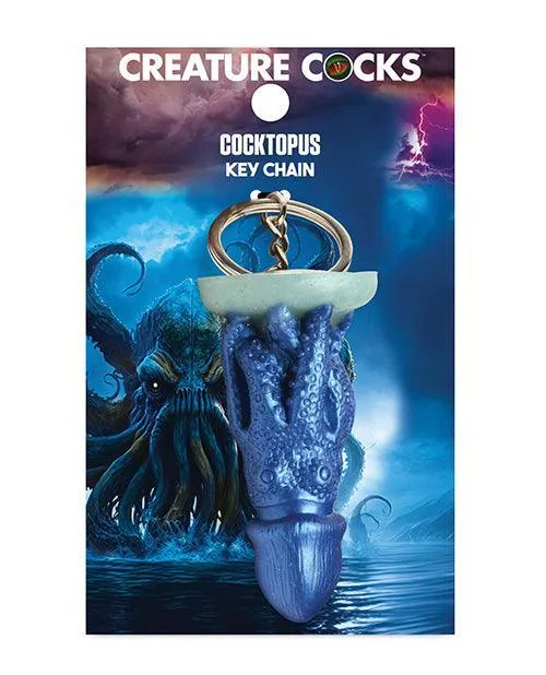 Xr LLC Dildos Creature Cocks Cocktopus Silicone Key Chain Multi Color