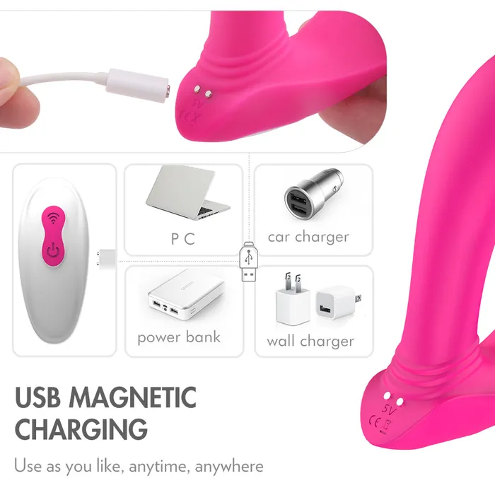 YOSPOSS Female Sex Toys 29 Modes Clitoris Sliding G Spot Flapping Panty Vibrator with Remote