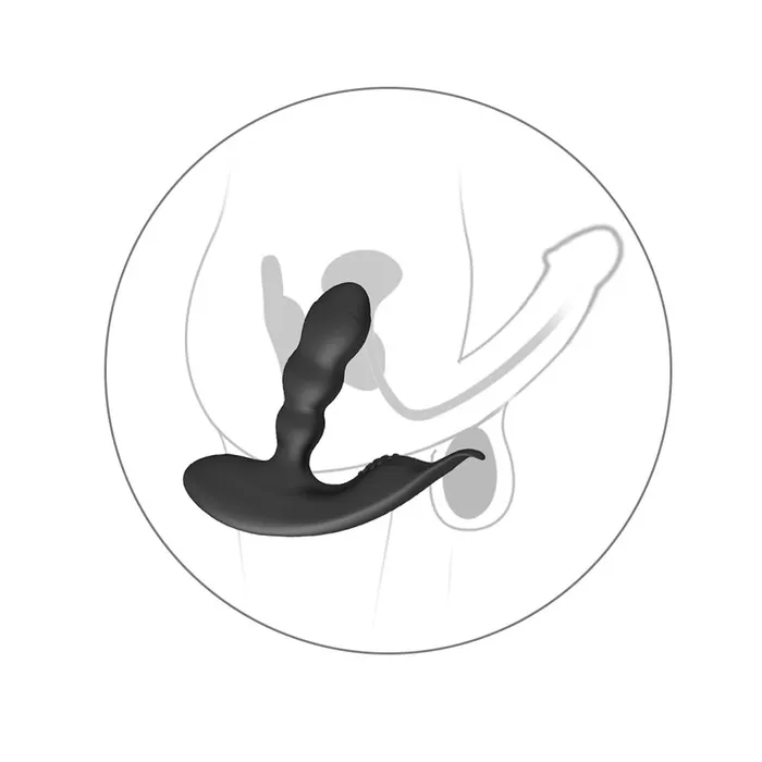 YOSPOSS Male Sex Toys Heating Vibrating Prostate Massager Bendable Shaft Perineum Stimulator