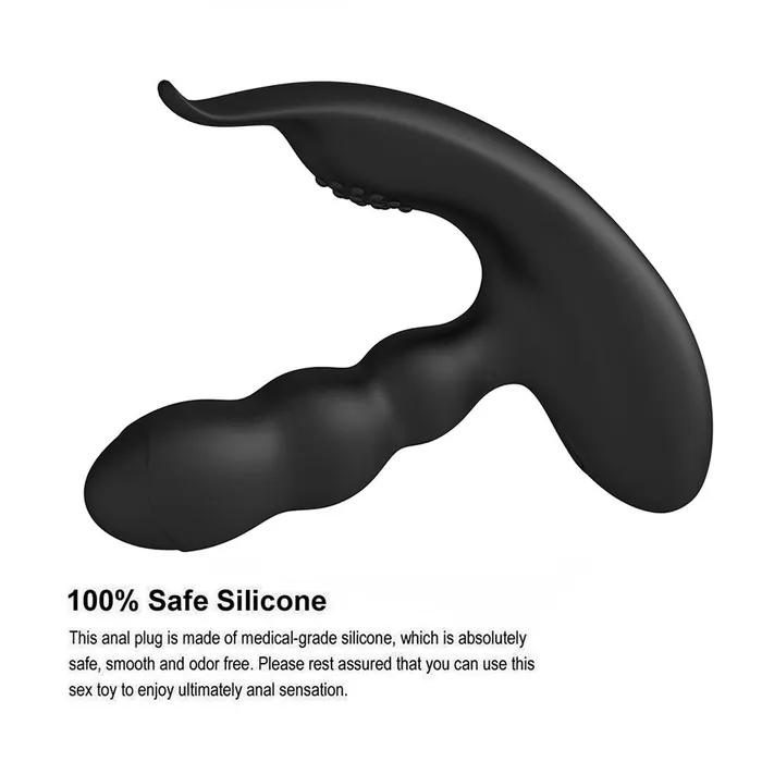 YOSPOSS Male Sex Toys Heating Vibrating Prostate Massager Bendable Shaft Perineum Stimulator