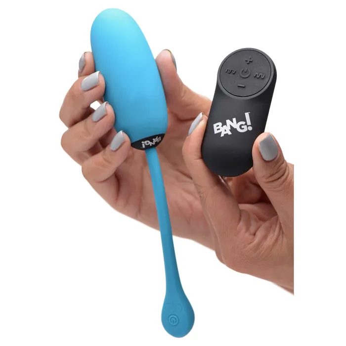 28X Remote Control Silicone Plush Egg Blue BANG Female Sex Toys