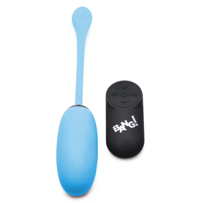 28X Remote Control Silicone Plush Egg Blue BANG Female Sex Toys