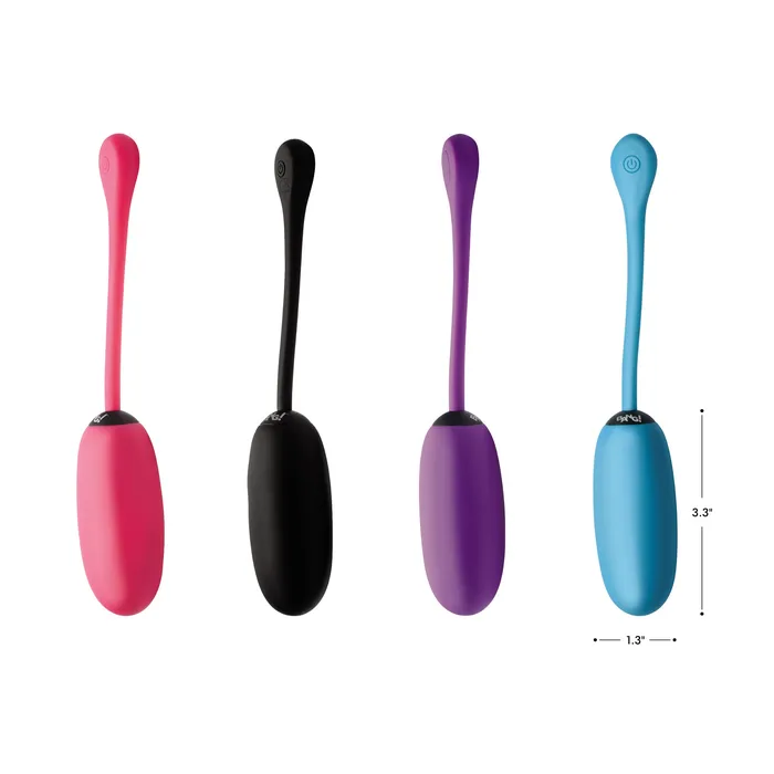 28X Remote Control Silicone Plush Egg Blue BANG Female Sex Toys