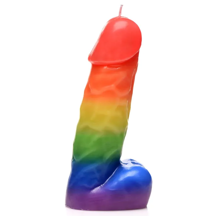 Anal Pride Pecker Rainbow Drip Candle Master Series