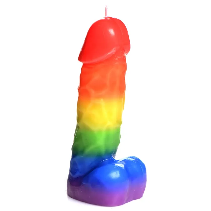 Anal Pride Pecker Rainbow Drip Candle Master Series