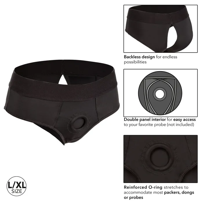 CALIFORNIA EXOTIC NOVELTIES Female Sex Toys BOUNDLESS BACKLESS BRIEF LXL