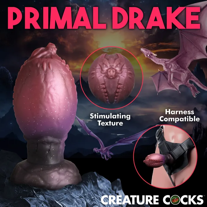 CREATURE COCKS XL DRAGON HATCH PLUG XR Brand Male Sex Toys