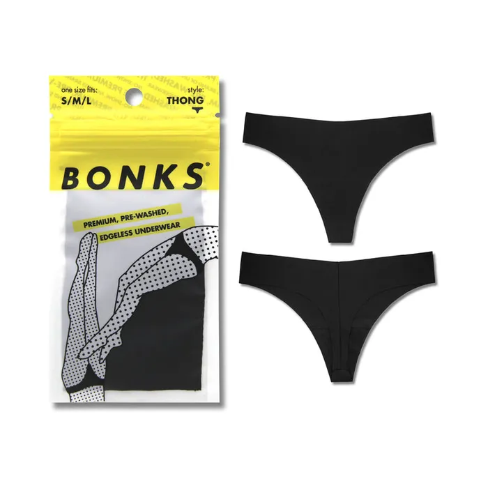 DECALI LLC Bonks Bonks Black Magic Seamless Thong OS Anal