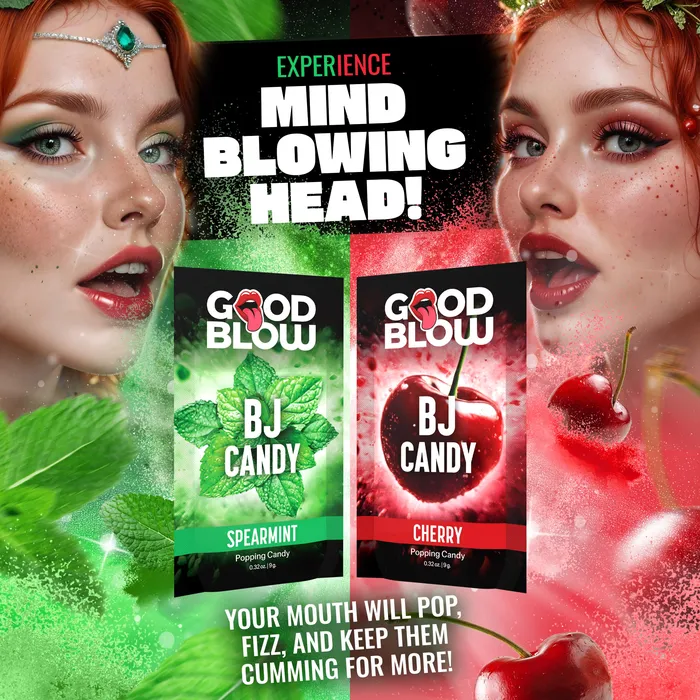 Dildos Good Blow Good Blow BJ Candy Display SpearmintCherry 24 pcs