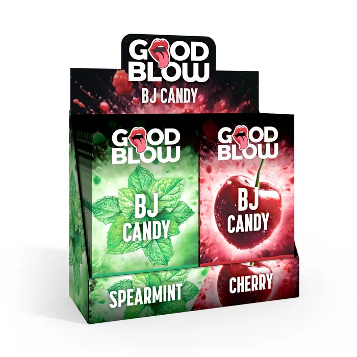 Dildos Good Blow Good Blow BJ Candy Display SpearmintCherry 24 pcs