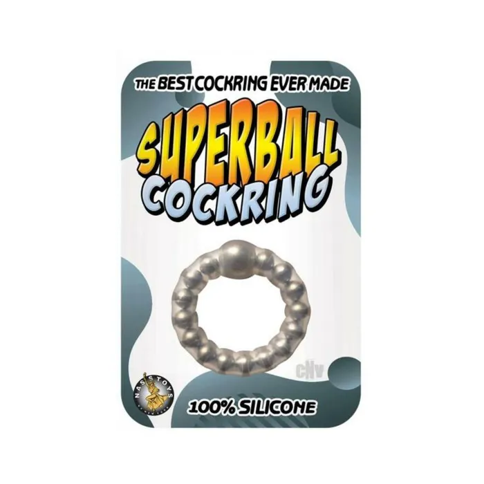 Dildos Nasstoys Superball Cockring Clear