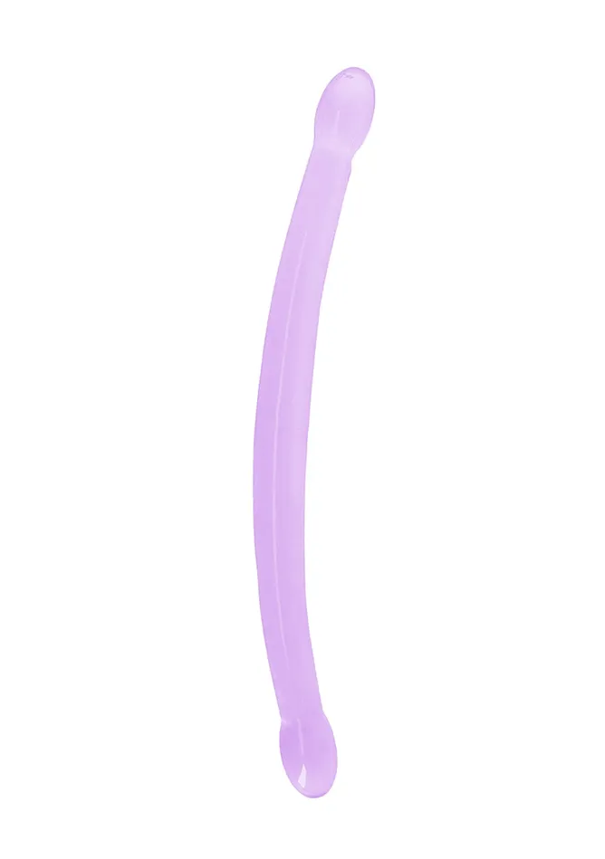 Dildos SHOTS AMERICA LLC REALROCK 17 DOUBLE ENDED DILDO PURPLE
