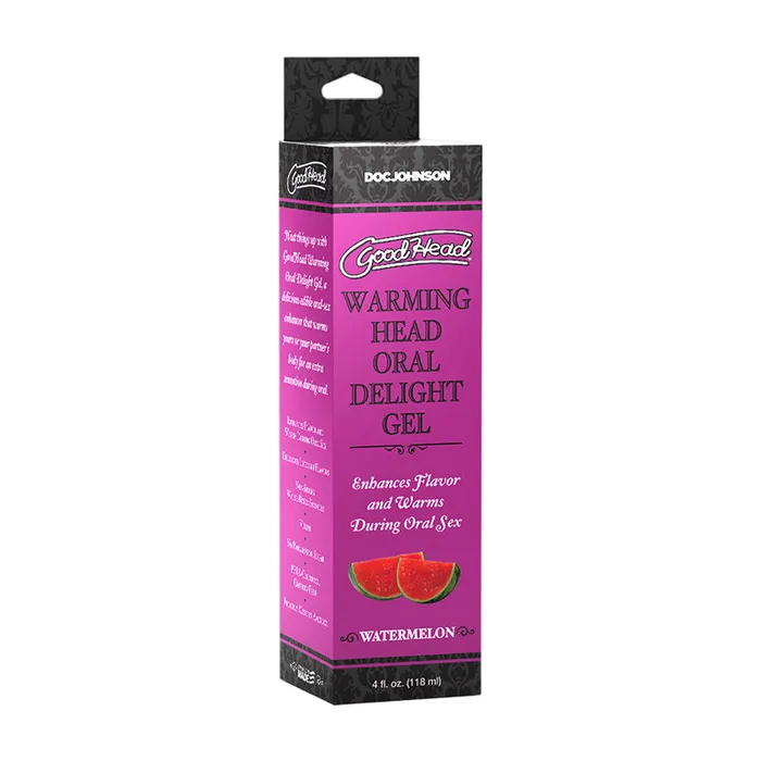Doc Johnson Enhancers GoodHead Warming Head Oral Delight Gel Watermelon 4 oz Doc Johnson Enhancers GoodHead Warming Head Oral Delight Gel Watermelon 4 oz