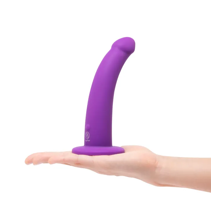 ELECTRIC EEL INC TOGETHER TILT STRAP ON HARNESS 65 VIBRATING DILDO Female Sex Toys