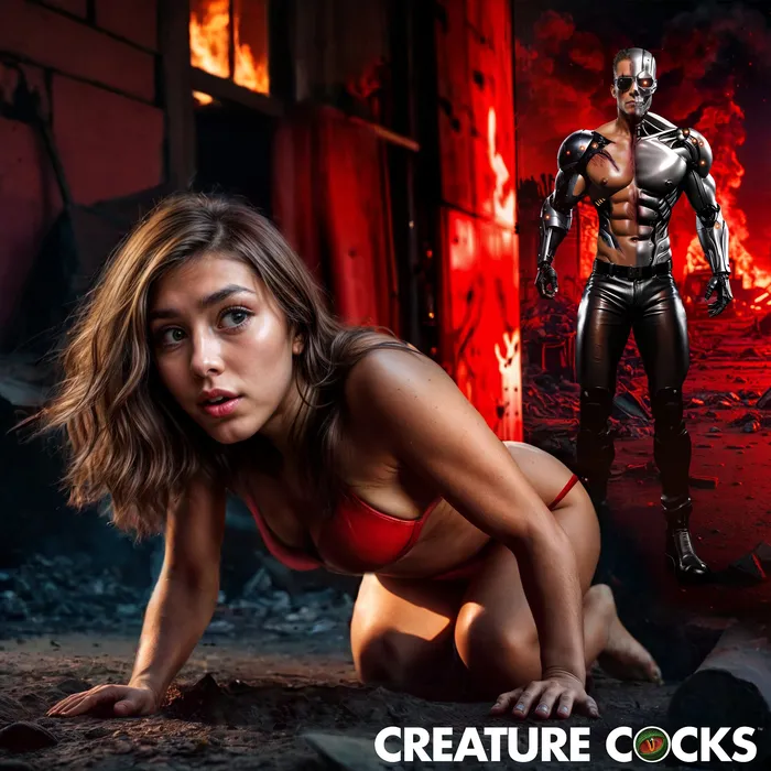 Female Sex Toys Cyborg Cock Thrusting Vibrating Silicone Dildo Creature Cocks