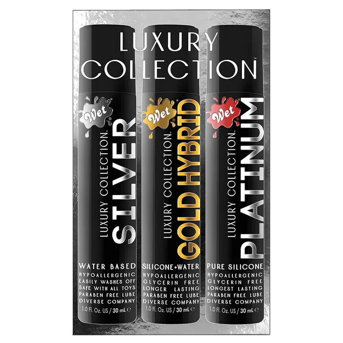 Female Sex Toys Holiday Lube by Wet Luxury 3 pack A Fun Addon to your order