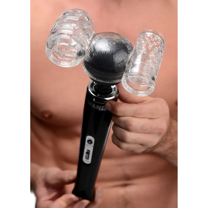 Female Sex Toys Twin Turbo Strokers 2 in 1 Wand Attachment for Men Wand Essentials