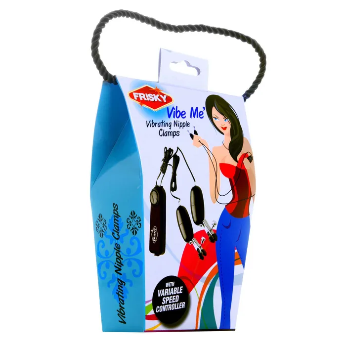 Female Sex Toys Vibe Me Vibrating Nipple Clamps with Variable Speeds Frisky