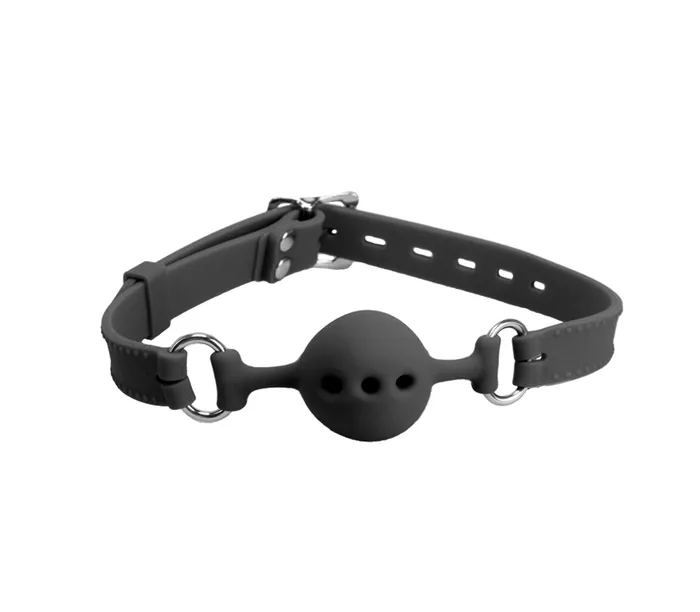 Gag011A Silicone Gag W Petite Breathable Ball Love in Leather Male Sex Toys Gag011A Silicone Gag W Petite Breathable Ball Love in Leather Male Sex Toys