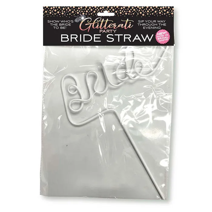 Glitterati Party Bride Straw White Little Genie Productions Vibrators