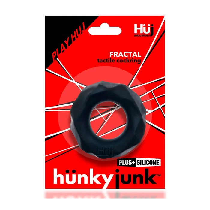 Hunkyjunk Fractal Tactile Cockring Tar Ice Blue Ox Designs Oxballs Vibrators