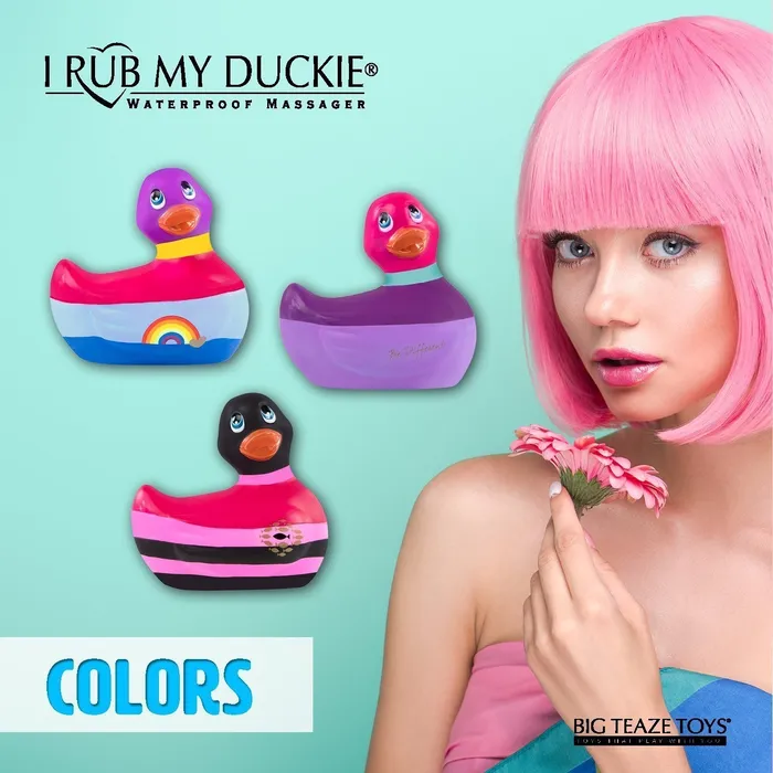 Its the Bomb Anal Duckie Black Yellow Massager
