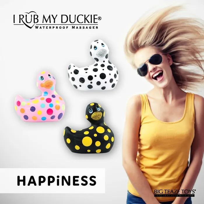 Its the Bomb Anal Duckie Black Yellow Massager